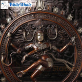 White Whale Brass Uddukai Natraja (Dancing Shiva Playing Drum to Refine Universe)