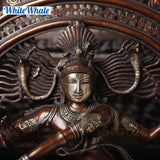 White Whale Brass Uddukai Natraja (Dancing Shiva Playing Drum to Refine Universe)