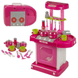 White Whale LUXURY BATTERY OPERATED KITCHEN SET WITH LIGHTS, SOUND AND CARRY CASE