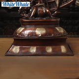 White Whale Brass Uddukai Natraja (Dancing Shiva Playing Drum to Refine Universe)