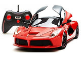 White Whale RED SUPER REMOTE CONTROL CAR, RECHARGEABLE, OPENING DOORS, FRUSTRATION FREE PACKAGING