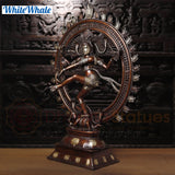 White Whale Brass Uddukai Natraja (Dancing Shiva Playing Drum to Refine Universe)