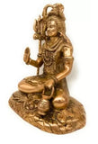 Whitewhale Brass Shiva Statues |Lord Shiv Idol | Shankar Idol | Shiva Brass|Lord Shiva Idols|Shankar Murti For Gift| Shiva Brass Statue| Home Decor | Showpiece Decorative Showpiece - 26 cm  (Brass, Gold)