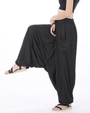 Whitewhale Men Women Rayon Baggy Hippie Boho Gypsy Aladdin Yoga Harem Pants