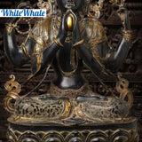 White Whale Brass Divine Prajñ?p?ramit? Tara With a Conch in a Meditation Position
