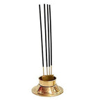 White Whale Safety Agarbatti Stand with Dhoop Holder on Top Gold Plated
