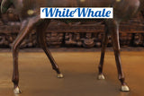 White Whale Brass Vastu/Feng Brass Deer Statue for Longevity and Energetic Environment