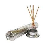 White Whale Safety Agarbatti Stand with Dhoop Holder on Top Gold Plated