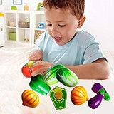 White Whale Realistic Sliceable 8 Pcs Vegetables Cutting Play Toy Set, Can Be Cut in 2 Parts, Assorted