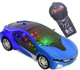 Fast Modern Remote Control Car with 3D Light Control Car Racing Car Sports Car Remote car for Kids Boys & Girls (Multi Color & Multi Design) Assorted