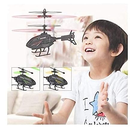 White Whale See Ever Outdoor Indoor Flying Helicopter with Hand Induction Watch Electronic Radio RC Remote Control Toy Charging Helicopter with