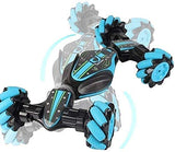White Whale Stunt Gesture Induction Twisting Off-Road Vehicle Light Music Drift Driving Remote Control Hand Senor Stunt Car, 2.4G 4WD Toy Gift for Kids Toys (Color May Vary