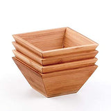 White Whale Wooden Salad Bowl Set Best For Serving Salad, Pasta, Soup, and Fruit. Bowls Looks Absolutey Beautiful With Your Kitchen.