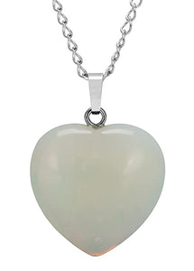 White Whale Natural Healing Gemstone Reiki Chakra 18-20 Inch Gemstone Pendant Necklace Gift