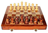 White Whale Handmade Travelling  Magnetic Wooden Chess 7" X7' by India artisans