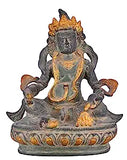 White Whale Brass Kuber Statue Religious Strength God Sculpture Idol Home Decor