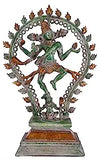 White Whale Natraj Brass Statue,Nataraja - King of Dancers Hindu God Shiva for Temple Mandir Home Decor