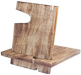 White Whale Wood Phone Docking Station with Key Holder, Wallet Stand and Watch Organizer Men's Gift MyFancyCraft Compatible with Any Phone