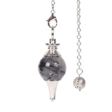 White Whale Healing Crystal Gemstone Dowsing 40mm Crystal Healing Chakra Reiki Point Pendulum