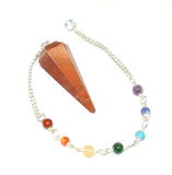 White Whale Crystal Gemstone Pendulum Dowsing Balancing Reiki Stone Pendulum