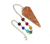 White Whale Crystal Gemstone Pendulum Dowsing Balancing Reiki Stone Pendulum