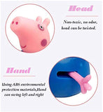 White Whale Creations Peppa Pig Family Toy, Set of 4 with Pig House Set, Toys for Children for Pretend Play Baby Pig, George, Daddy Pig, Mommy Pig, (Set of 4)