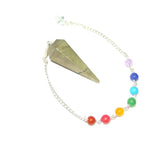 White Whale Crystal Gemstone Pendulum Dowsing Balancing Reiki Stone Pendulum