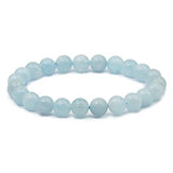 White Whale Natural Original Gemstone Round Beads Stretch Bracelet Healing Reiki 8mm