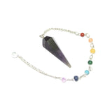 White Whale Crystal Gemstone Pendulum Dowsing Balancing Reiki Stone Pendulum