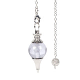 White Whale Healing Crystal Gemstone Dowsing 40mm Crystal Healing Chakra Reiki Point Pendulum