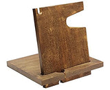 White Whale Wood Phone Docking Station with Key Holder, Wallet Stand and Watch Organizer Men's Gift MyFancyCraft Compatible with Any Phone