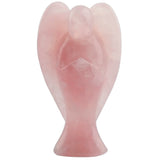 White Whale Rose Quartz Healing Crystal Gemstone Carved Pocket Crystal Guardian Angel Figurines