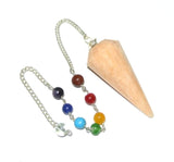 White Whale Crystal Gemstone Pendulum Dowsing Balancing Reiki Stone Pendulum