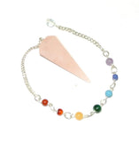 White Whale Crystal Gemstone Pendulum Dowsing Balancing Reiki Stone Pendulum