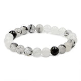 White Whale Natural Original Gemstone Round Beads Stretch Bracelet Healing Reiki 8mm