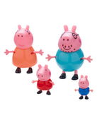 White Whale Creations Peppa Pig Family Toy, Set of 4 with Pig House Set, Toys for Children for Pretend Play Baby Pig, George, Daddy Pig, Mommy Pig, (Set of 4)