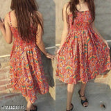 Whitewhale LATEST STYLISH TRENDY NEW PRINTED SHORT DRESS