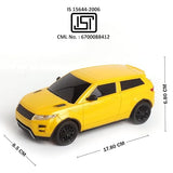White Whale High Speed Mini 1:24 Scale USB Rechargeable Remote Control Car with Ideal for Kids (Yellow & Black)