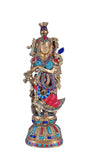 White Whale Radha Statue, Indian Lady Figure, Shyama, Kishori. Hindu Goddess of Love, Compassion & Devotion