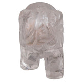 Whitewhale Healing Crystal Guardian Rock Quartz Elephant Pocket Stone Figurines Carved Gemstone