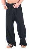 Whitewhale Mens Lightweight Cotton Thai Fisherman Pants Summer Hippie Yoga Pants