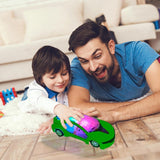 White Whale Steering Remote Control Plastic Lighting Radio Control Electric Racing Car Boys Toy Kids Gifts Multi Color