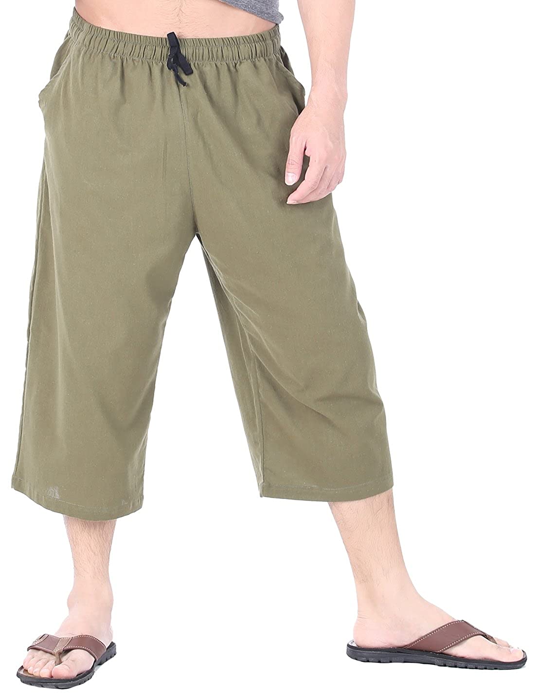 Mens capri cheap yoga pants
