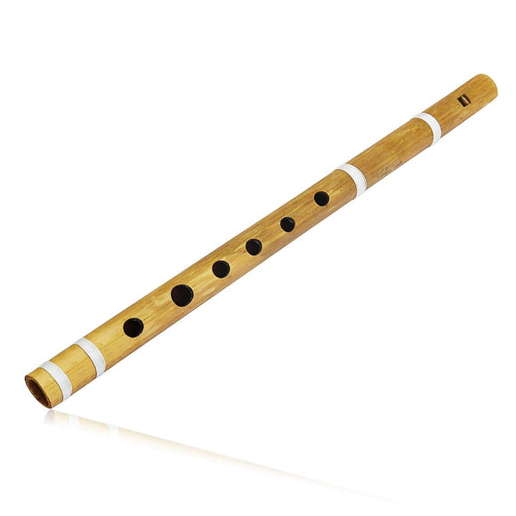 White Whale Indian Bansuri Bamboo Flute  - Indian Musical Instruments for Professional Use