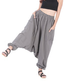 Whitewhale Men Women Rayon Baggy Hippie Boho Gypsy Aladdin Yoga Harem Pants