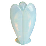 White Whale Opalite Healing Crystal Gemstone Carved Pocket Crystal Guardian Angel Figurines