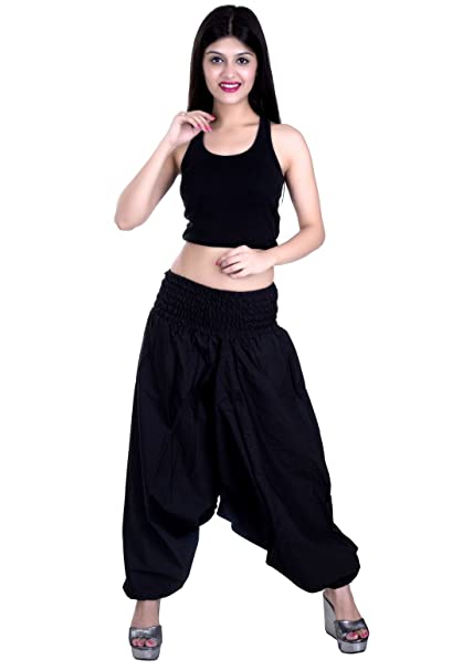 Whitewhale Men Women Cotton Baggy Hippie Boho Gypsy Aladdin Yoga Harem