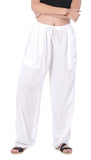 Whitewhale Women's Rayon Ealstic Waist Wide Leg Baggy Summer Casual Pajama Yoga Pants