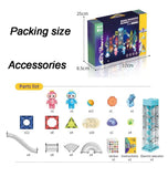 White Whale Light-Electric Magnetic Tiles- Building Blocks for Kids (82 Pieces) Elevator Marble Run | 3D STEAM Toys for Kids | Boys Girls