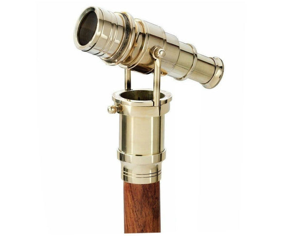 White Whale Telescope Walking Stick - Men Derby Canes and Wooden Walking Stick for Men and Women - 37